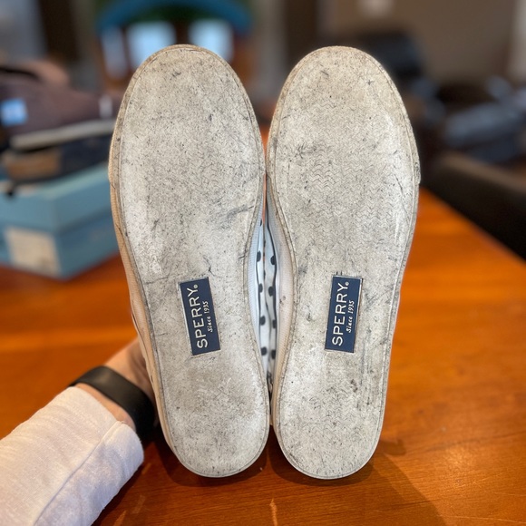 Sperry Seacoast Isle Dot Grey S7.5 - Picture 2 of 4